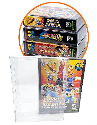 Games-17 (0,20mm) Kit 100un Caixa Protetora para Caixabox Case Neo Geo AES Snaplock
