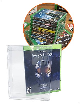 Games-21 (0,20mm) Kit 25un Protetor Blu-Ray Caixa Protetora para Jogo Xbox One