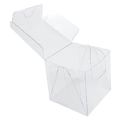 Caixa de Acetato PX-217 (7,5x7,5x7,5 cm) (500un) Embalagem de Plástico Transparente