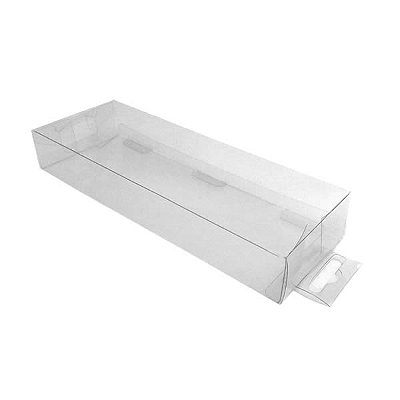 Caixa de Acetato BAX-230 (7x3x20 cm) (500un) Embalagem de Plástico Transparente