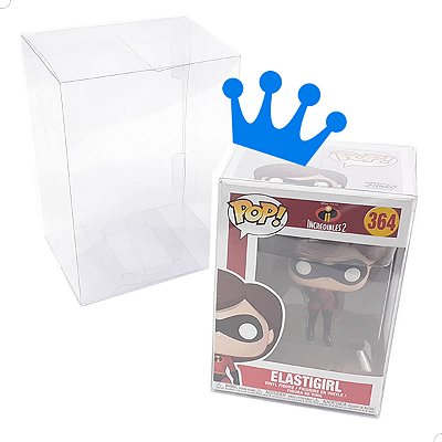 Kit 5 Caixa Protetora para FunkoPop 10cm Padrão 11,7x9,2x16,2cm Boneco Cabeçudo (0,20mm)