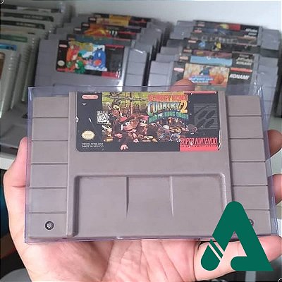 Games-1 (0,20mm) Kit 10un Caixa Protetora para Cartucho Loose Super Nintendo SNES Conservação