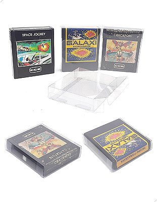 Games-7 (0,20mm) Kit 10un Caixa Protetora para Cartucho Loose Atari 2600