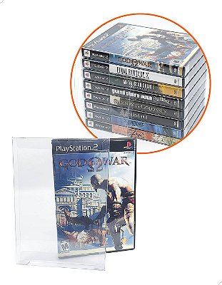 Games-20 (0,20mm) Kit 10un Protetor para DVD Caixa Protetora Jogo Playstation 2, Gamecube, Xbox Clássico, Wii e Wii U