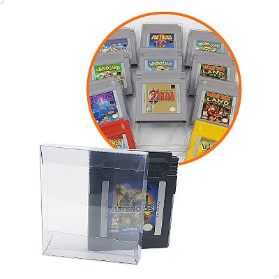 Games-27 (0,20mm) Kit 10un Caixa Protetora para Cartucho Loose Game Boy, Game Boy Color