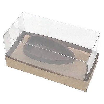 KIT Caixa para Barca P Chocolate (12,8x6,5x6 cm) Caixa e Berço KIT87 10unids Caixa de Acetato