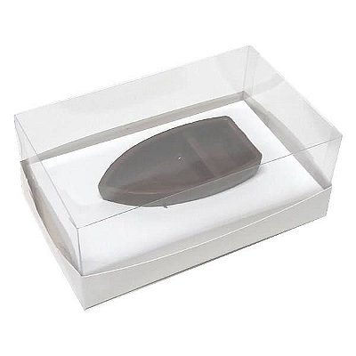 KIT Caixa para Barca M Chocolate (17,6x11x9 cm) Caixa e Berço KIT90 10unids Caixa de Acetato