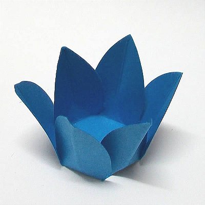 Forminha de Papel Flor Azul Royal (2.3x2.3x3 cm) 100unid Brigadeiros
