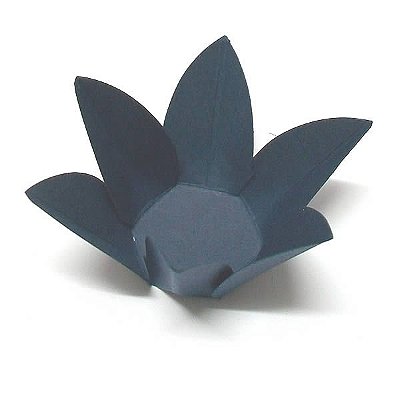 Forminha de Papel Flor Azul Marinho (2.3x2.3x3 cm) 100unid Doces