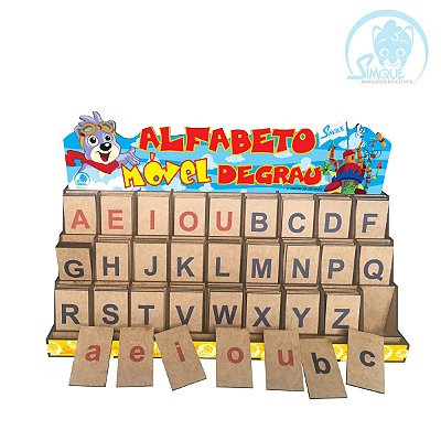 ALFABETO MÓVEL DEGRAU - Brinquedos Educativos