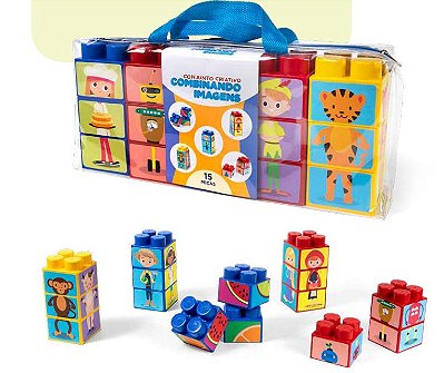 Conjunto de Encaixe Combinando Imagens