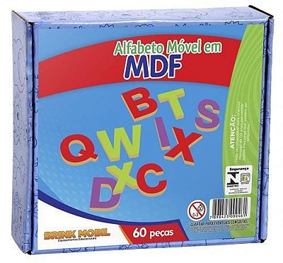 Alfabeto Móvel em MDF - Brinquedos Educativos