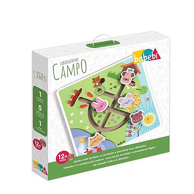 Brinquedo Educativo Madeira Labirinto no Campo - Babebi