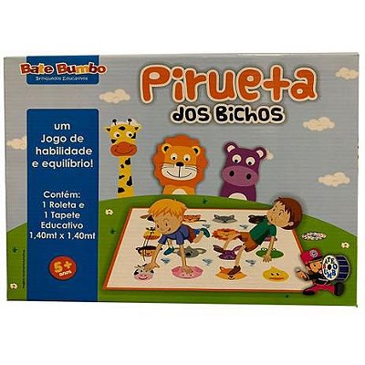 Pirueta Bichos Brinquedo Educativo e Pedagógico - Bate Bumbo