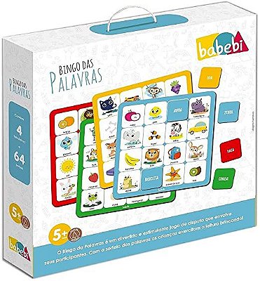 Brinquedo Educativo Bingo das Palavras - Babebi