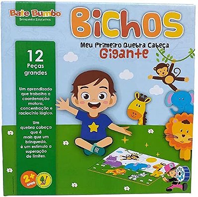 Meu Primeiro Quebra-cabeça Gigante Bichos - Bate Bumbo
