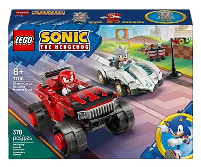 Lego® Sonic Silver Car vs. Caminhonete Knuckles77118