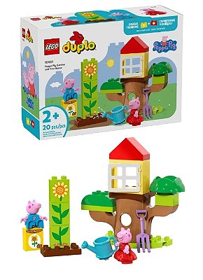 Brinquedo LEGO® Duplo® Peppa para jardim e casa na árvore 10431