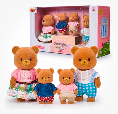 Casinha Feliz Familia urso