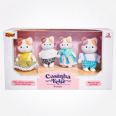 Casinha Feliz Família Gato