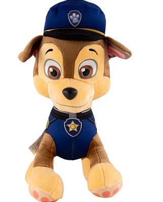 Pelúcia Patrulha Canina Chase 30CM - Sunny Brinquedos