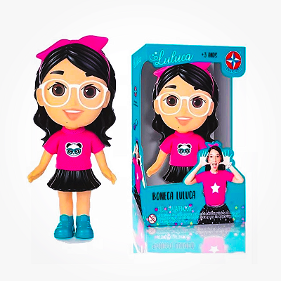 Boneca Da Youtuber Luluca 20cm em Vinil - Estrela