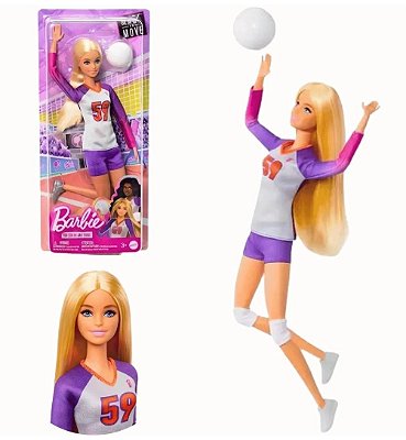 Barbie Made to Move Jogadora de vôlei Mattel