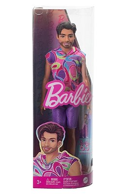Boneco Barbie Ken Fashionistas 227, Moreno com Barba e Roupa Inspirado no Icônico Totaly Hair de 1991 - HRH26 Mattel
