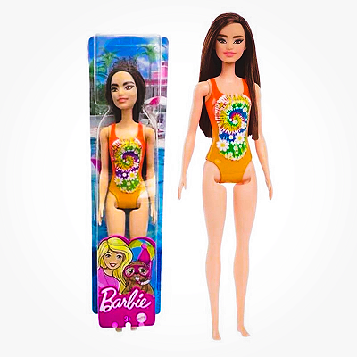 Barbie Oriental Barbie Praia - Mattel Hdc49
