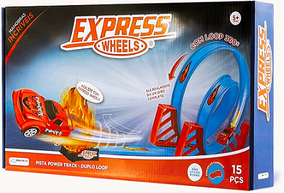 Pista Power Track Duplo Loop Express Wheels Multikids - BR1021