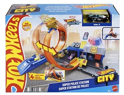 Hot Wheels City Super Delegacia de Polícia - Mattel
