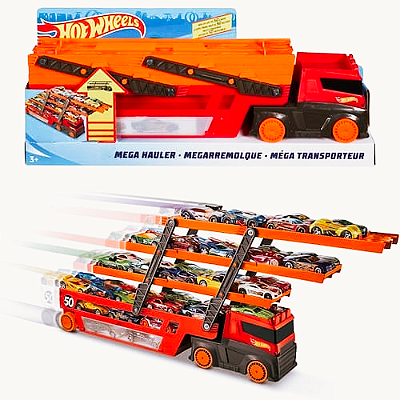 Caminhão Hot Wheels City Mega Reboque Mattel
