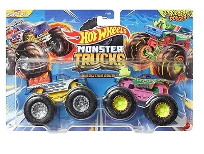 Hot Wheels Monster Trucks Pickup Haul Y All Vs Rodger Dodger