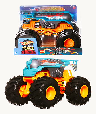 Hot Wheels Monster Truck Oversized 1:24 Rodas Grandes Mattel