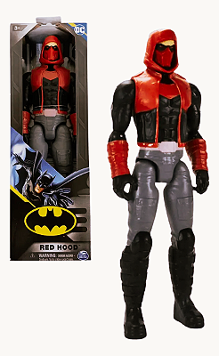 Boneco Dc Comics Batman Capuz Vermelho Articulado Sunny