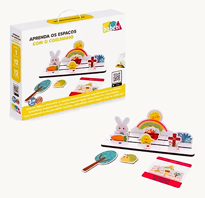 Brinquedo Educativo Aprenda Os Espaços Com O Coelhinho