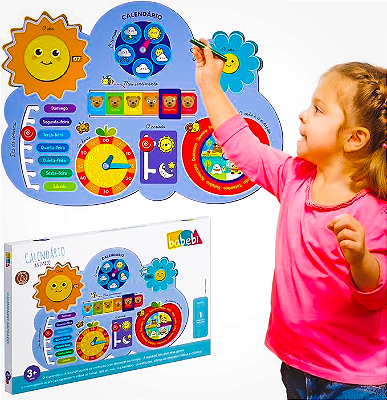 Brinquedo Educativo Calendário Animado Babebi