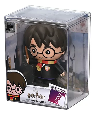 Boneco Harry Poter Fandom Box Caixa Acrílica Decorativa