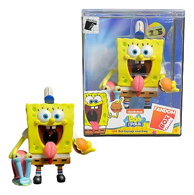 Boneco Fandom Box Bob Esponja Gary Colecionável Líder