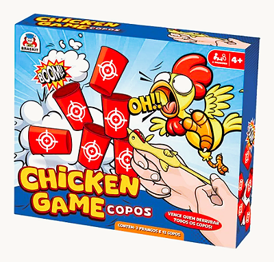 Jogo Chicken Game Copos - Braskit