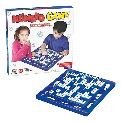 Sudoku Número Game Braskit Tabuleiro Com Blocos Numerados Plástico