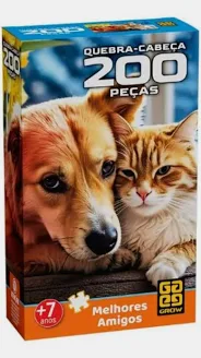 Quebra-Cabeça Melhores Amigos Grow – 200 Peças.