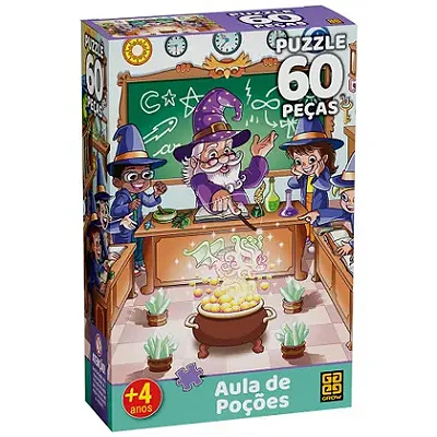 Quebra-cabeça 60 peças Aula de Poções - Grow