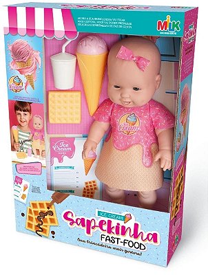 Boneca Sapekinha Fast Food Ice Cream - Milk