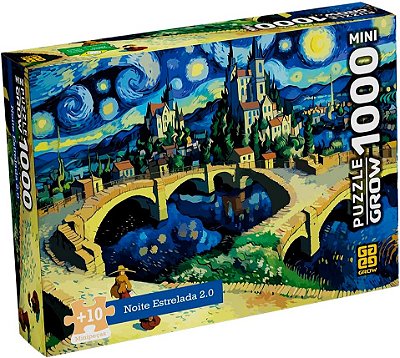 Quebra-Cabeça 1000 Peças MINI - NOITE ESTRELADA 2.0 - Grow