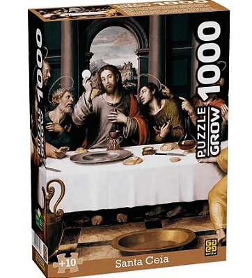 Quebra cabeca santa ceia 1000 pecas grow