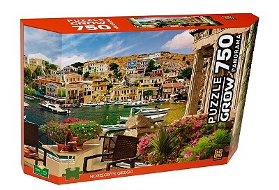 Puzzle Grow Panorama Horizonte Grego - 750 Peças