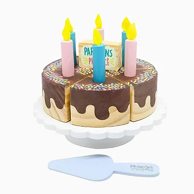 Bolo de Aniversário Fatiado de Chocolate NewArt