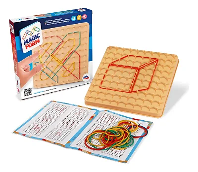 Jogo Magic Form Monte Formas Com Elástico - Pakitoys