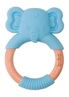 Mordedor Elefante Azul em silicone - Buba